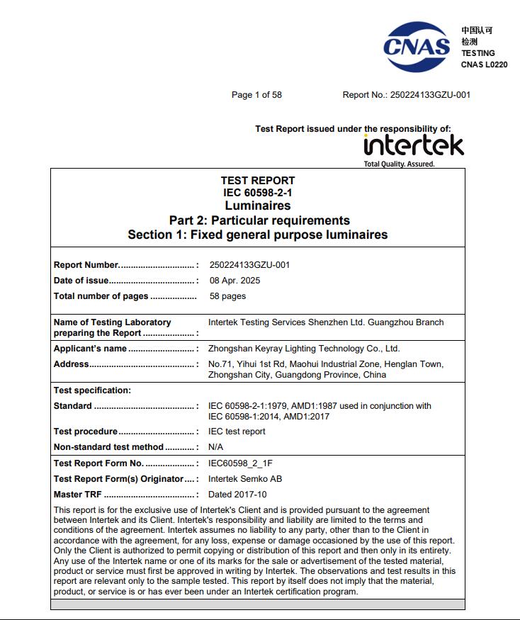 SAA Certification for Decorative Lighting